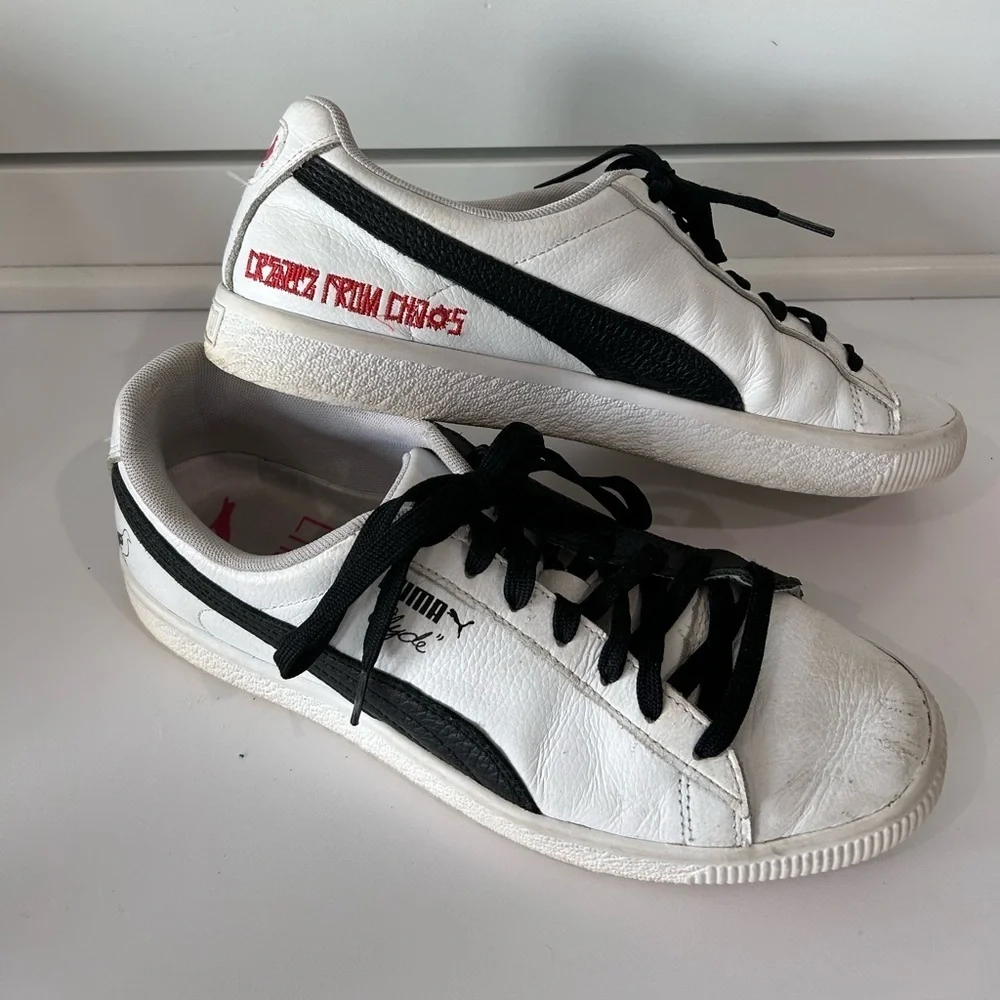 Puma Clyde X Staple Create‎ From Chaos 2 Shoes Mens Sz 9.5 Casual Low Sneakers